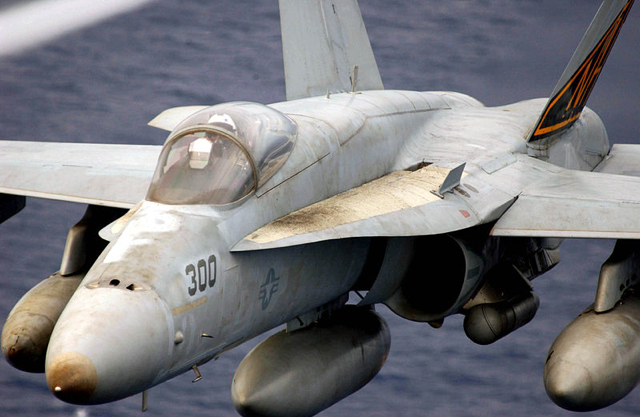 800px-US_Navy_031026-N-9411J-009_An_F-A-18A_Hornet_flies_over_the_Western_Pacific_Ocean_during_flight_operations