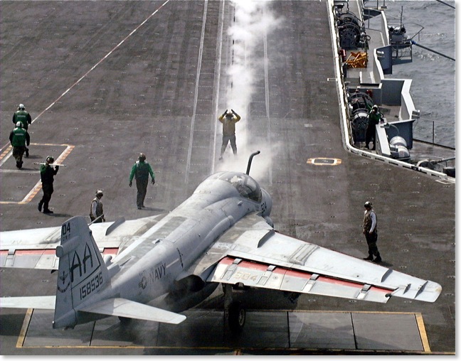 A-6E_Intruder_takes_up_position_to_launch_aboard_USS_Enterprise